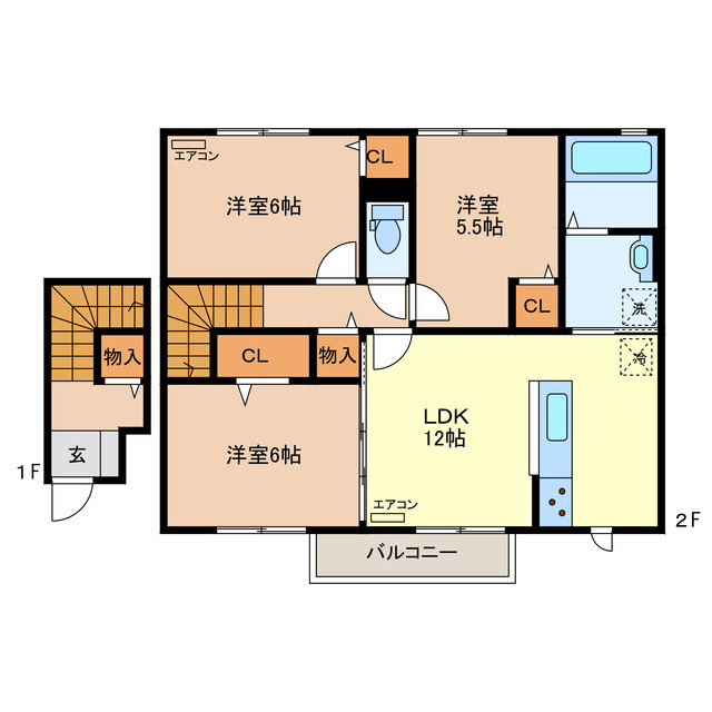 Esperansa　「エスペランサ」（八椚町）の間取り