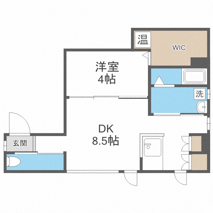 ＭＯＤＥＲＮ　ＤＥＣＯの間取り