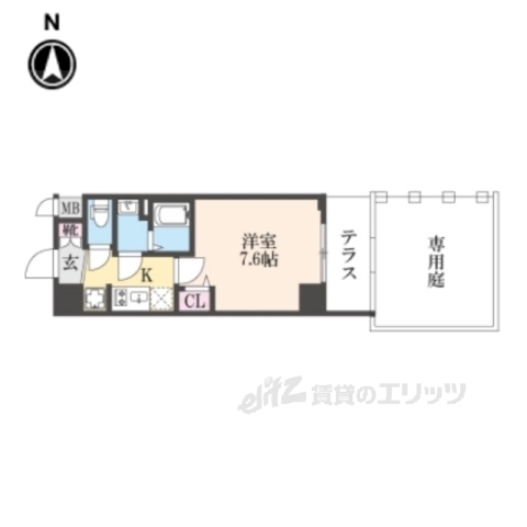 ソルテラス四条堀川の間取り