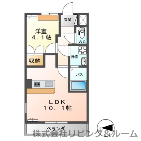 茨城県潮来市日の出７（アパート）の賃貸物件の間取り