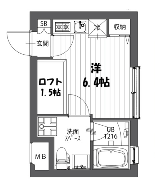 東京都品川区荏原４（マンション）の賃貸物件の間取り