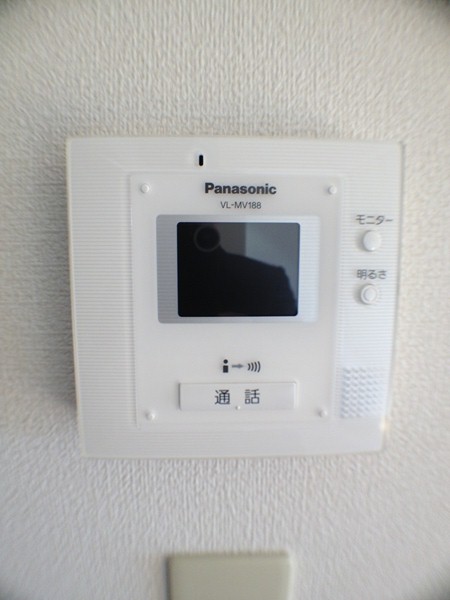 セキュリティ　来た人の顔が分かり安心ですね！