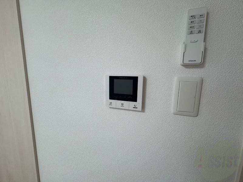 セキュリティ　ＴＶモニター付インターホンです。来客者の顔が見えるので安心！