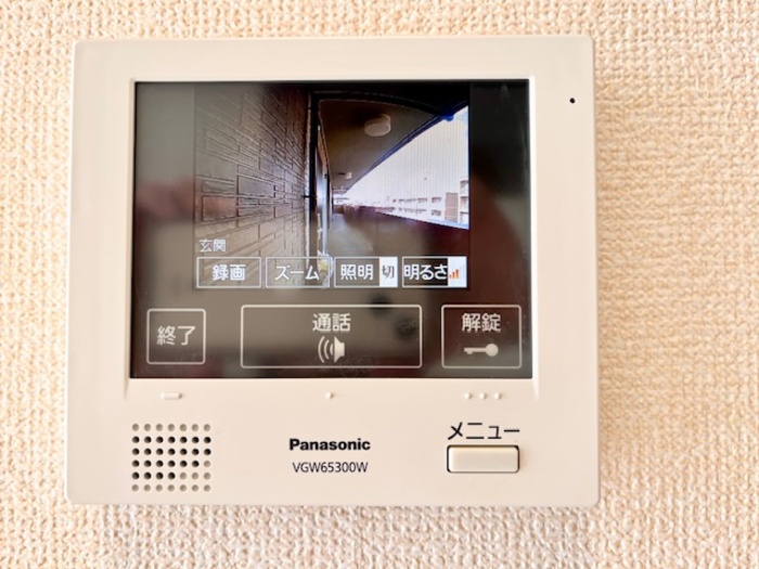 セキュリティ　モニター付きインターホンです