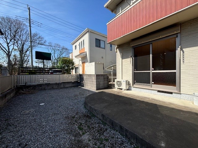 バルコニー　広々としたお庭です