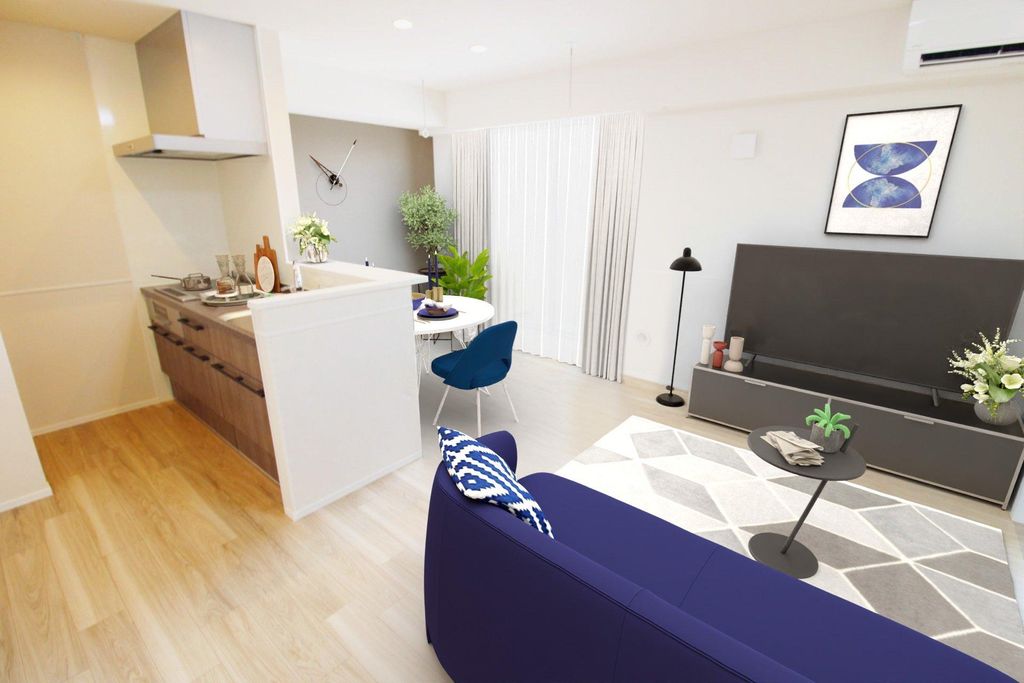 居室・リビング　【※本物件に家具・家電は付帯しません※】別号室参考写真