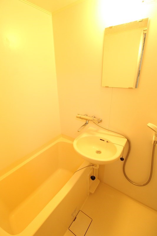 バス・シャワールーム　水栓がシングルレバーなので使用しやすい