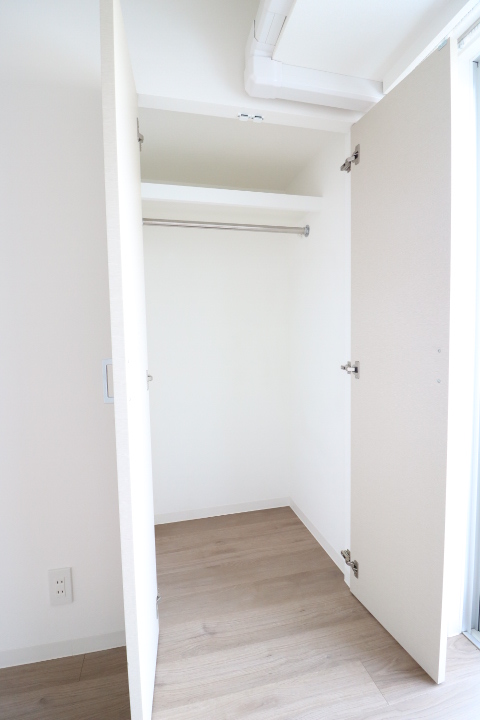 収納　ハンガーラック付きのクローゼットです！