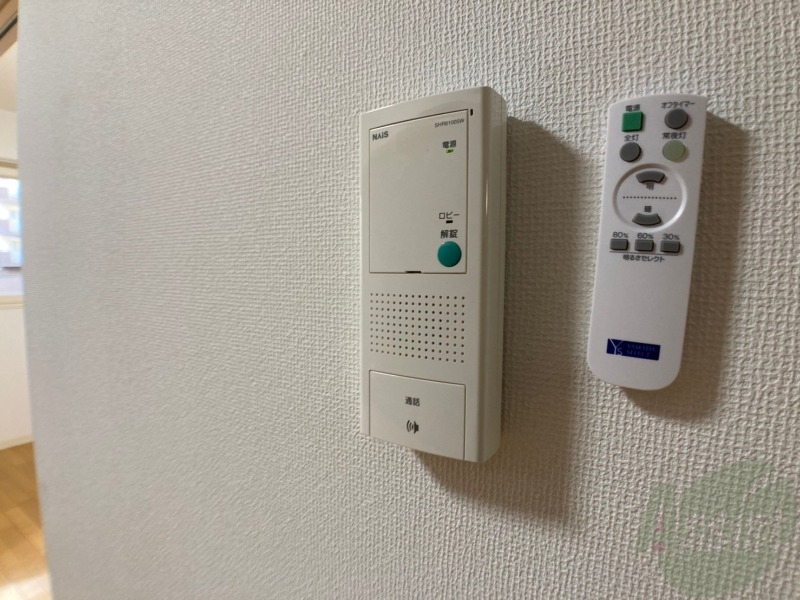 セキュリティ　インターホンで来客確認ができます。安心ですね。