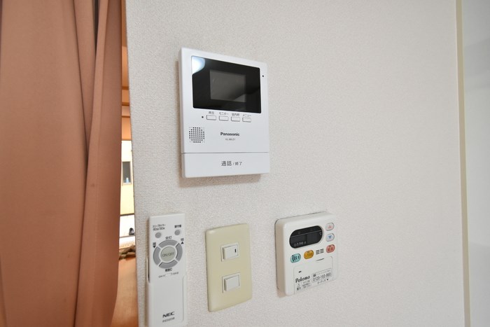 セキュリティ　ＴＶモニター付きインターホンで来客者の確認ができ安心！