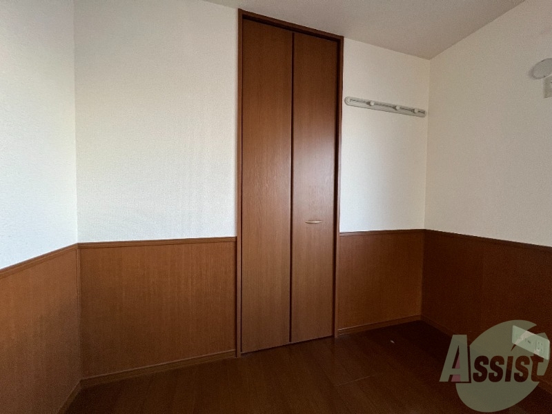 収納　洋室のクローゼット。広さは十分そうです。