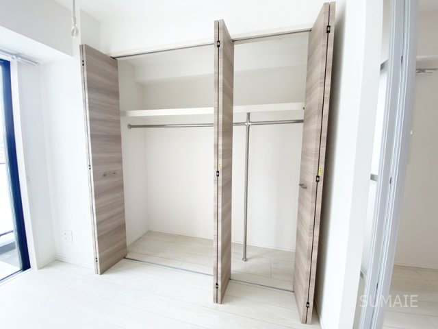 収納　上部まで収納できるクローゼット！