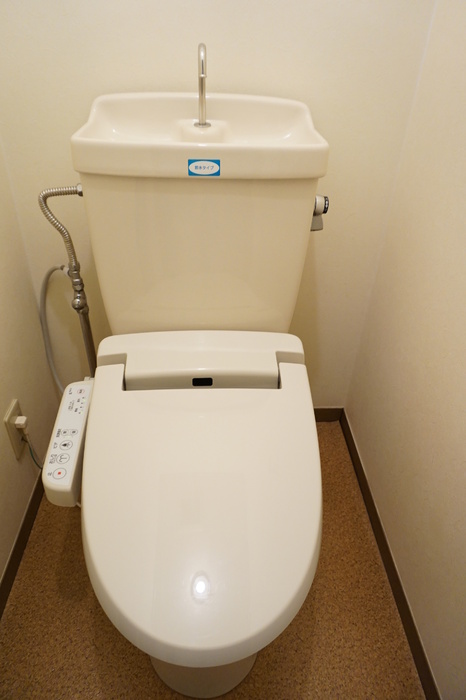 トイレ　落ち着いた色調のトイレです