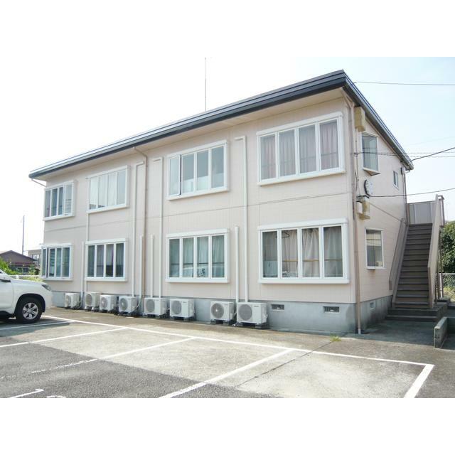 建物外観　軽量鉄骨造２階建、全８戸