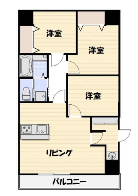 総建みどりハイムの間取り写真