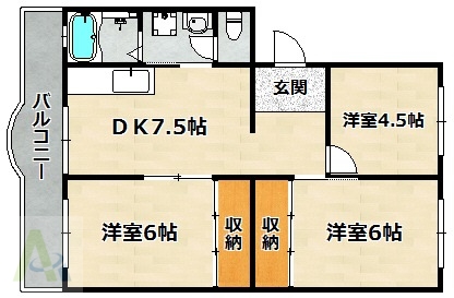メゾン北鈴の間取り写真