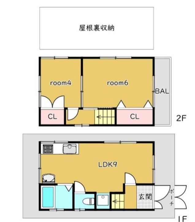 打出小槌町 戸建の間取り写真