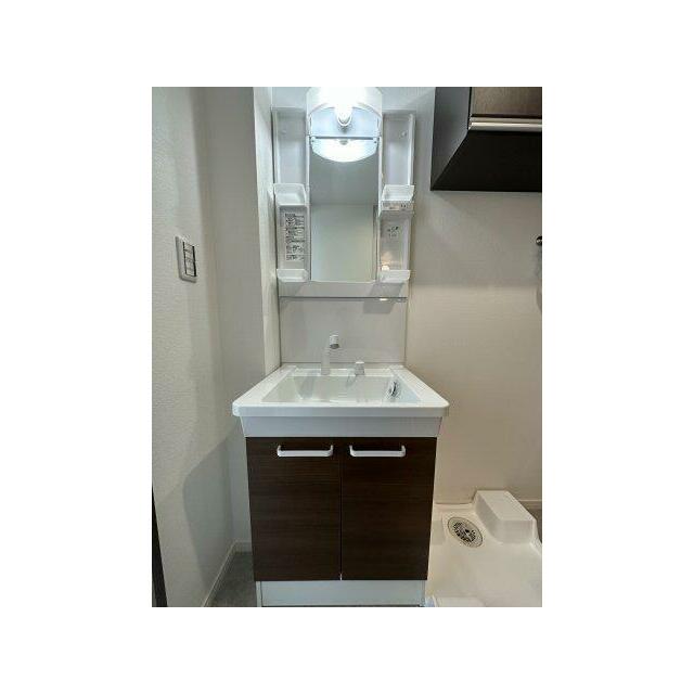 洗面設備　同施工写真です。