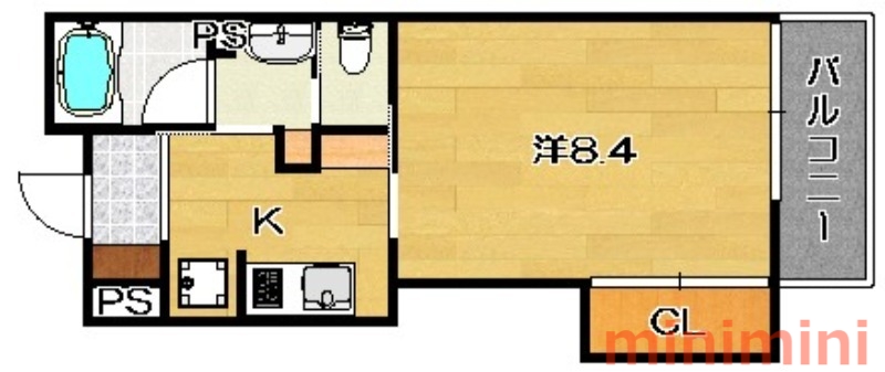 阪急京都線 茨木市駅 徒歩5分 7階建 築20年の間取り写真