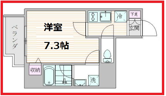 エスジーコート元浅草の間取り写真