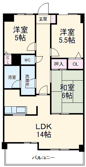 甚目寺マンションの間取り写真