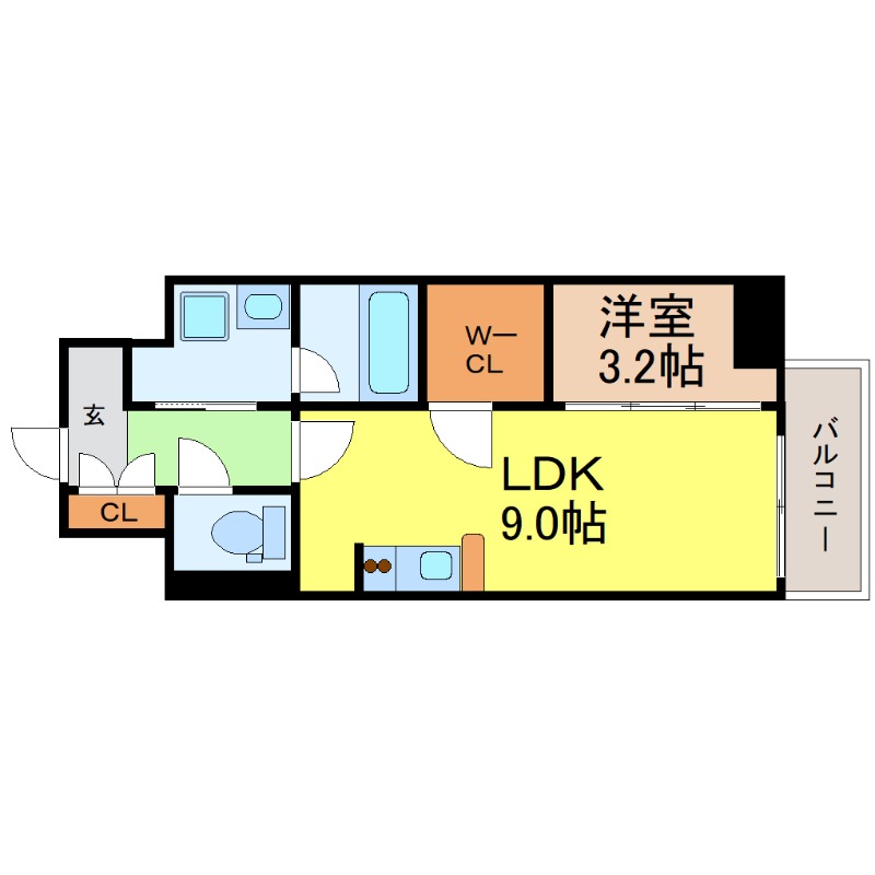 地下鉄桜通線 太閤通駅 徒歩7分 5階建 築1年の間取り写真