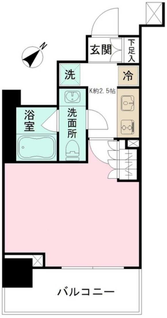 都営新宿線 馬喰横山駅 徒歩4分 10階建 築8年の間取り写真