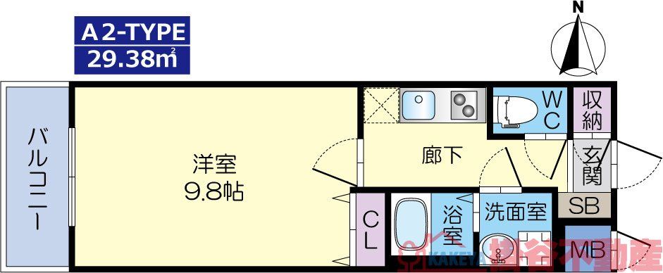 カミオン別院の間取り写真