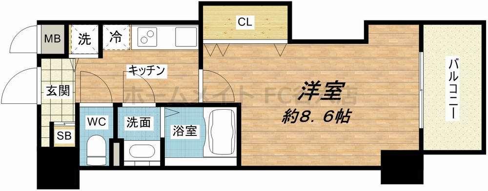 Luxe玉造IIIの間取り写真