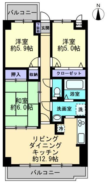 スカール松縄の間取り写真