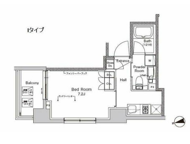 プラウドフラット門前仲町Vの間取り写真