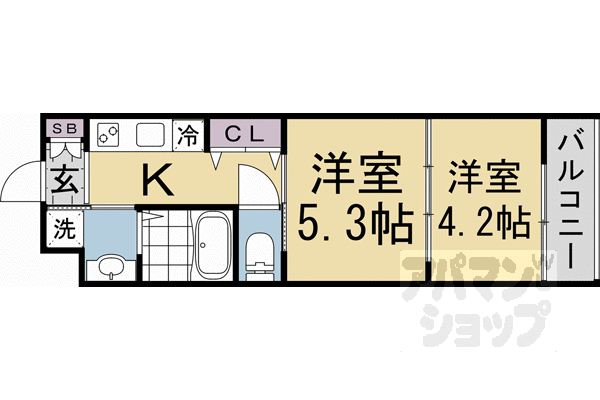 MJC京都丹波口の間取り写真