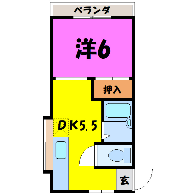福島コーポの間取り写真