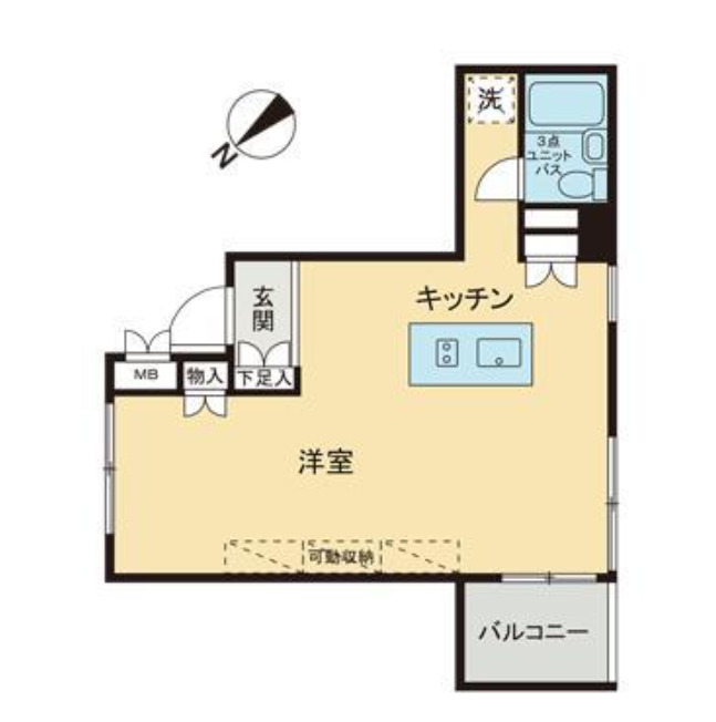 京王井の頭線 三鷹台駅 徒歩2分 5階建 築33年の間取り写真