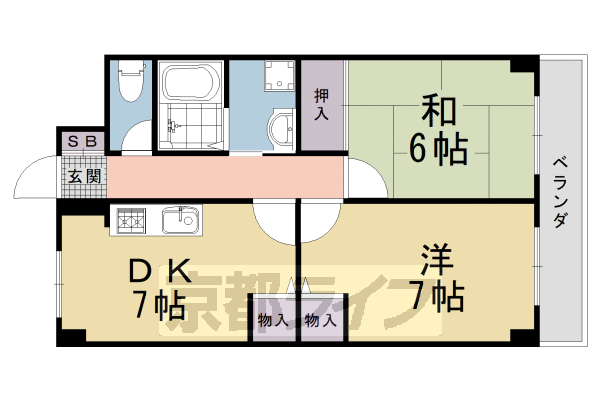 ラコルレ川政の間取り写真