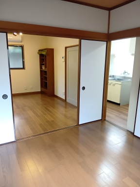バルコニー　ふすまを外して広い1部屋にもできます