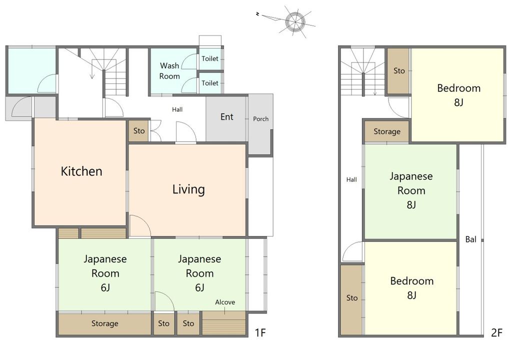 建物外観　間取図