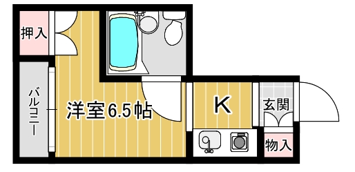 大阪市福島区野田のマンションの間取り