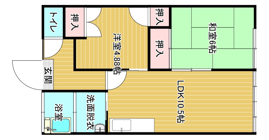 ハイツイトウの間取り