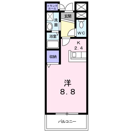 メゾンKの間取り