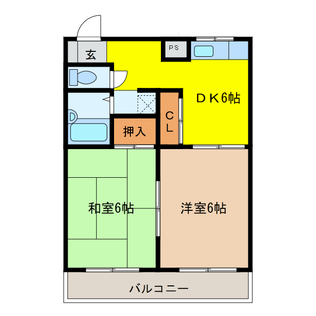 サバービア宮崎の間取り