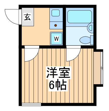 調布市飛田給のアパートの間取り