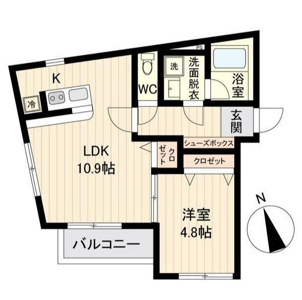 ＬｉｖｅＦｌａｔ戸越の間取り