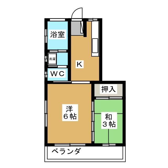 コーポ石田の間取り