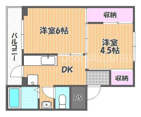 ヴィラナリー国ケ原1号棟の間取り