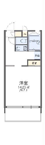 レオパレスフォレストヒルズの間取り