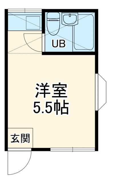 川崎市高津区久地のアパートの間取り