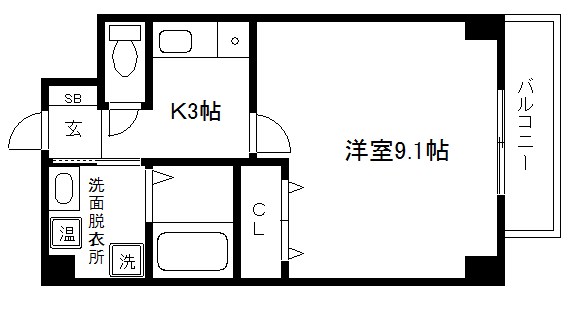 【京都市東山区今道町のマンションの間取り】