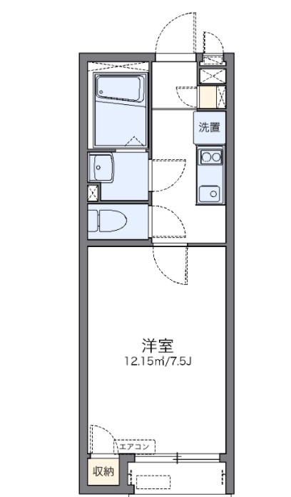 横浜市瀬谷区上瀬谷町のアパートの間取り