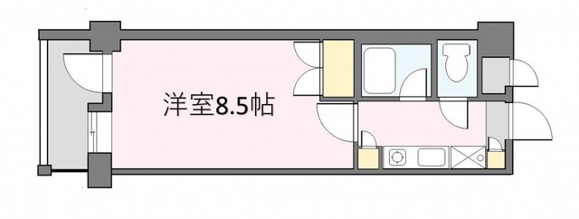 ニューガイアリルーム博多駅南Ｎｏ．７３の間取り